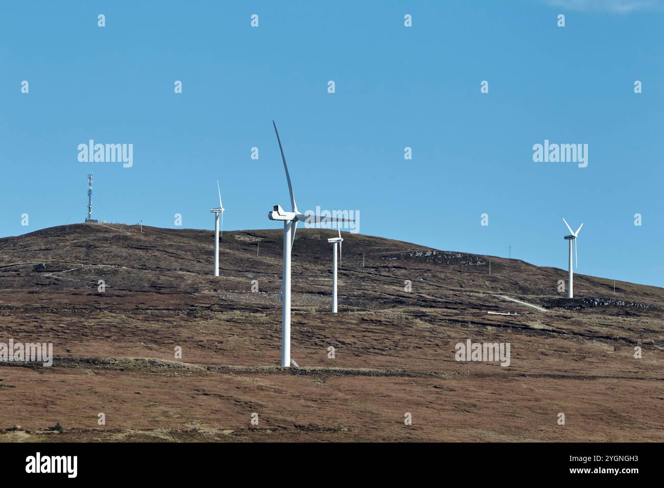 parco eolico cronalaght, contea di donegal, repubblica d'irlanda Foto Stock