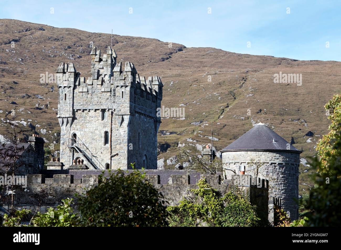 castello di glenveagh, contea di donegal, repubblica d'irlanda Foto Stock
