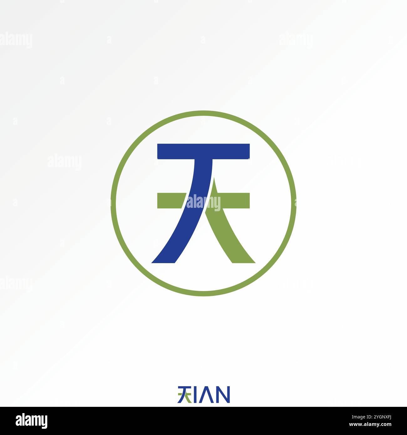 Design del logo concetto grafico immagine vettoriale premium grafica grafica originale kanji in stile giapponese carattere AT o TA relativo al marchio monogramma tipografico Illustrazione Vettoriale