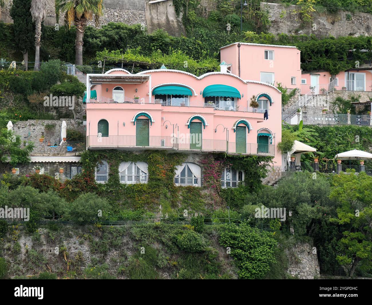 Villa di Sofia Loren, Villa di Sophia Loren, Castiglione, Costiera Amalfitana, provincia di Salerno, Penisola Sorrentina, Italia, Europa, Patrimonio dell'Umanità Foto Stock