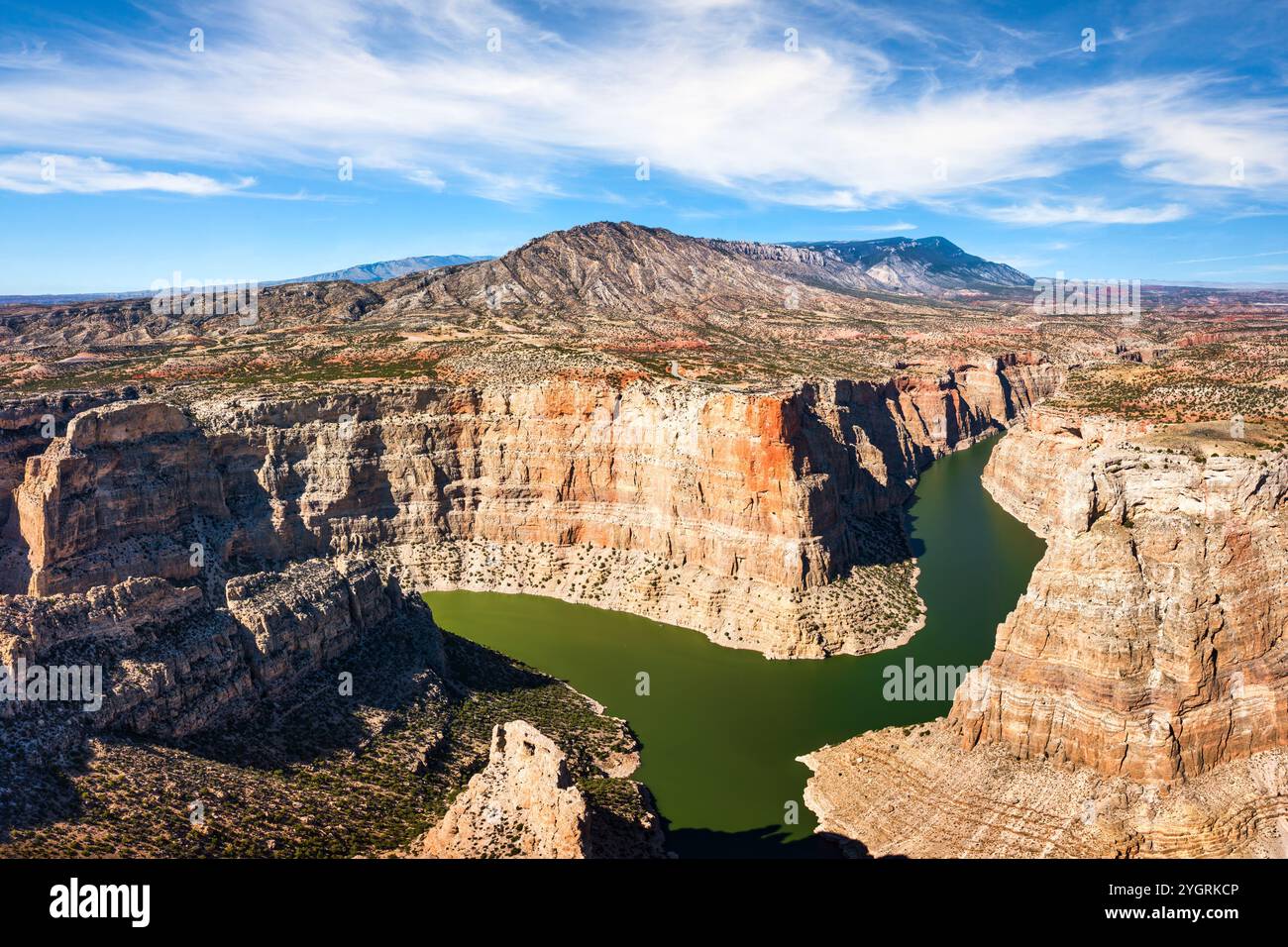 Devil Canyon nell'area ricreativa nazionale di Big Horn, Montana Foto Stock