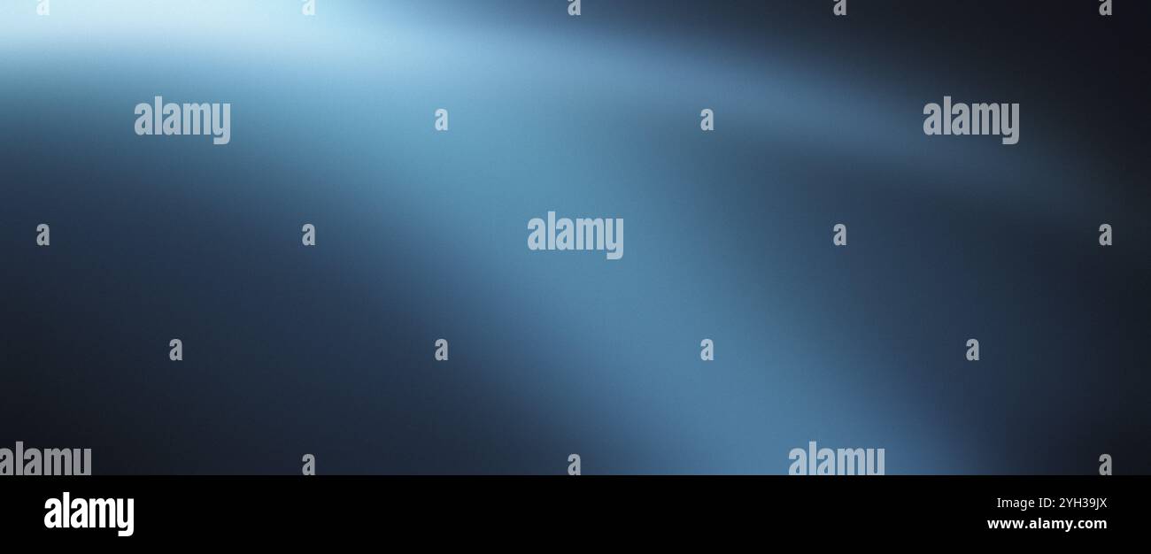 Sfondo sfumato blu scuro illumina lo spazio di copia Foto Stock