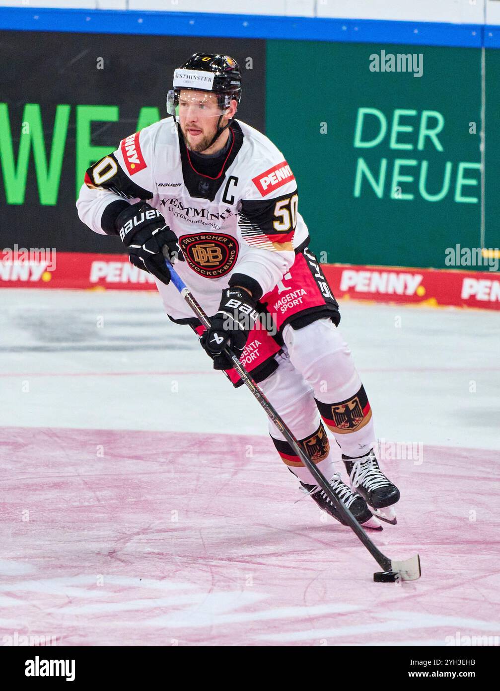 Patrick HAGER Nr.50 di Germania all'incontro GERMANIA, Danimarca. , . Stagione 2024/2025. Fotografo: ddp Images/STAR-Images credito: ddp media GmbH/Alamy Live News Foto Stock