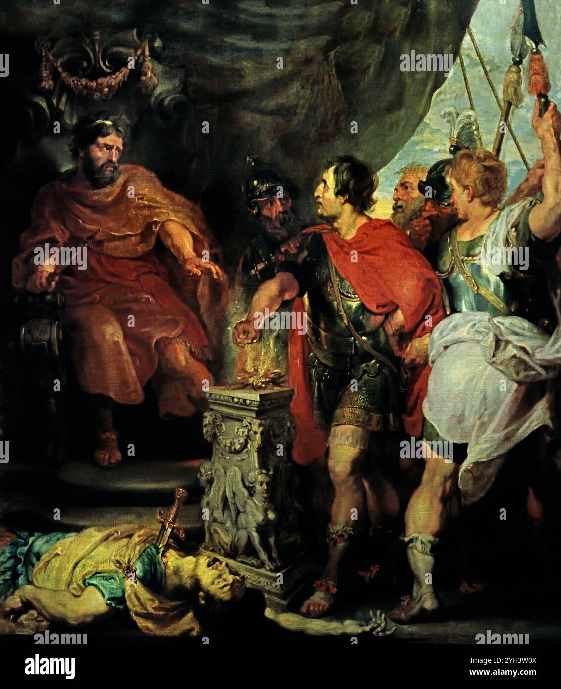 Italiano, Italia, Francia, francese, Spagna, spagnolo, Paesi Bassi, olandese, belga, Belgio, fiammingo, tedesco, Germania, ( Museo di Belle Arti di Budapest ) Foto Stock