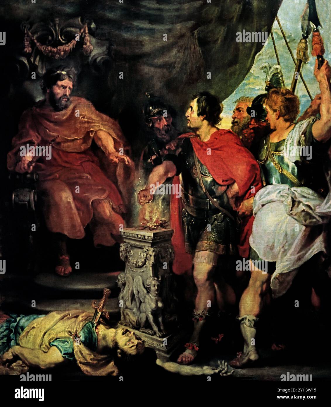 Italiano, Italia, Francia, francese, Spagna, spagnolo, Paesi Bassi, olandese, belga, Belgio, fiammingo, tedesco, Germania, ( Museo di Belle Arti di Budapest ) Foto Stock