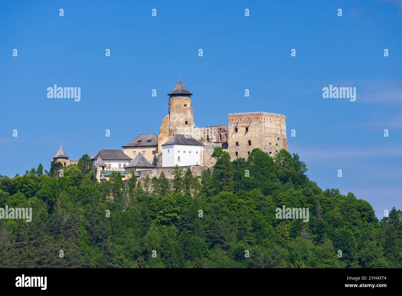 Castello di Stara Lubovna, regione di Presov, Slovacchia Foto Stock