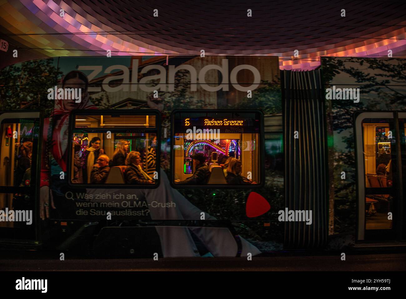 Parco divertimenti di Basler Herbstmesse Foto Stock