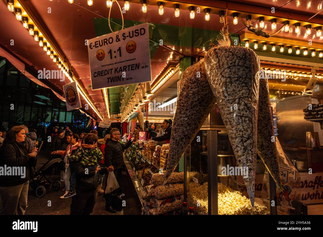 Parco divertimenti di Basler Herbstmesse Foto Stock