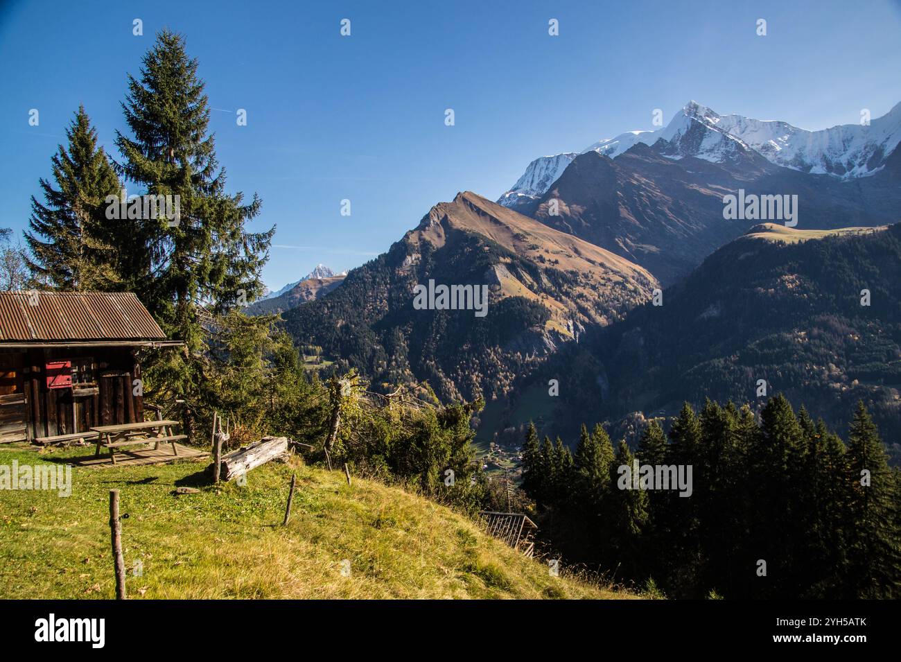 Saint Nicolas De Veroce a Saint Gervais in alta Savoia in Francia Foto Stock