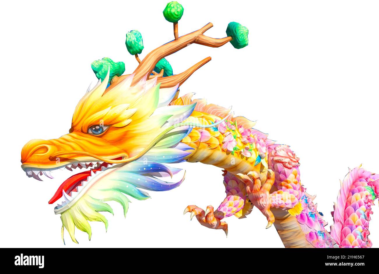 Oz Asia Festival Hong Kong Dragon on the Riverbank Precinct Pedestrian Bridge, Adelaide, Australia meridionale, Australia Foto Stock