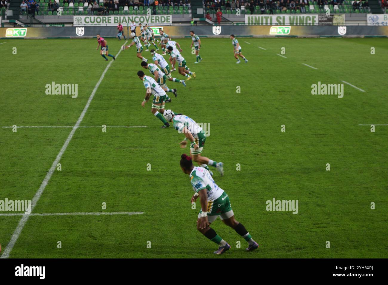 Benetton Treviso contro Leinster in Rugby URC Foto Stock