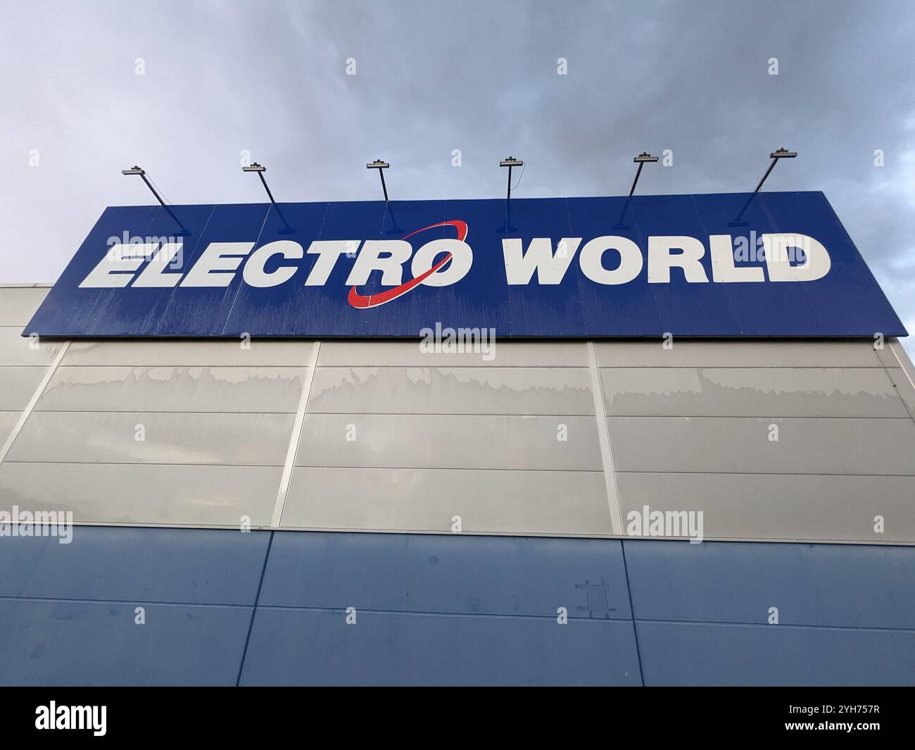 Supermercato Electro World, parco commerciale, Mlada Boleslav, negozio di elettronica Repubblica Ceca Foto Stock