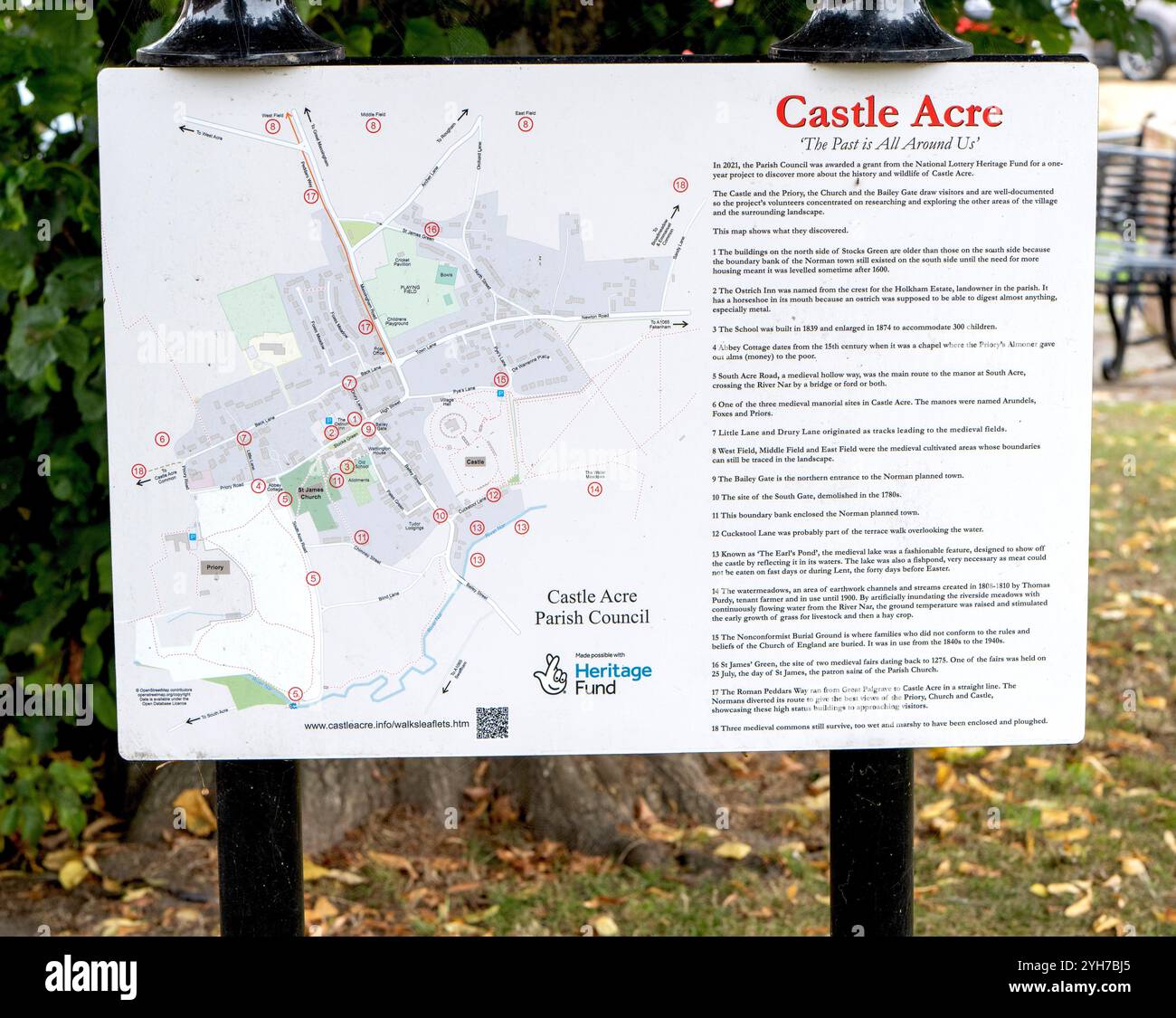 Ufficio informazioni turistiche di Castle Acre, North Norfolk, Norfolk, Inghilterra, Regno Unito Foto Stock