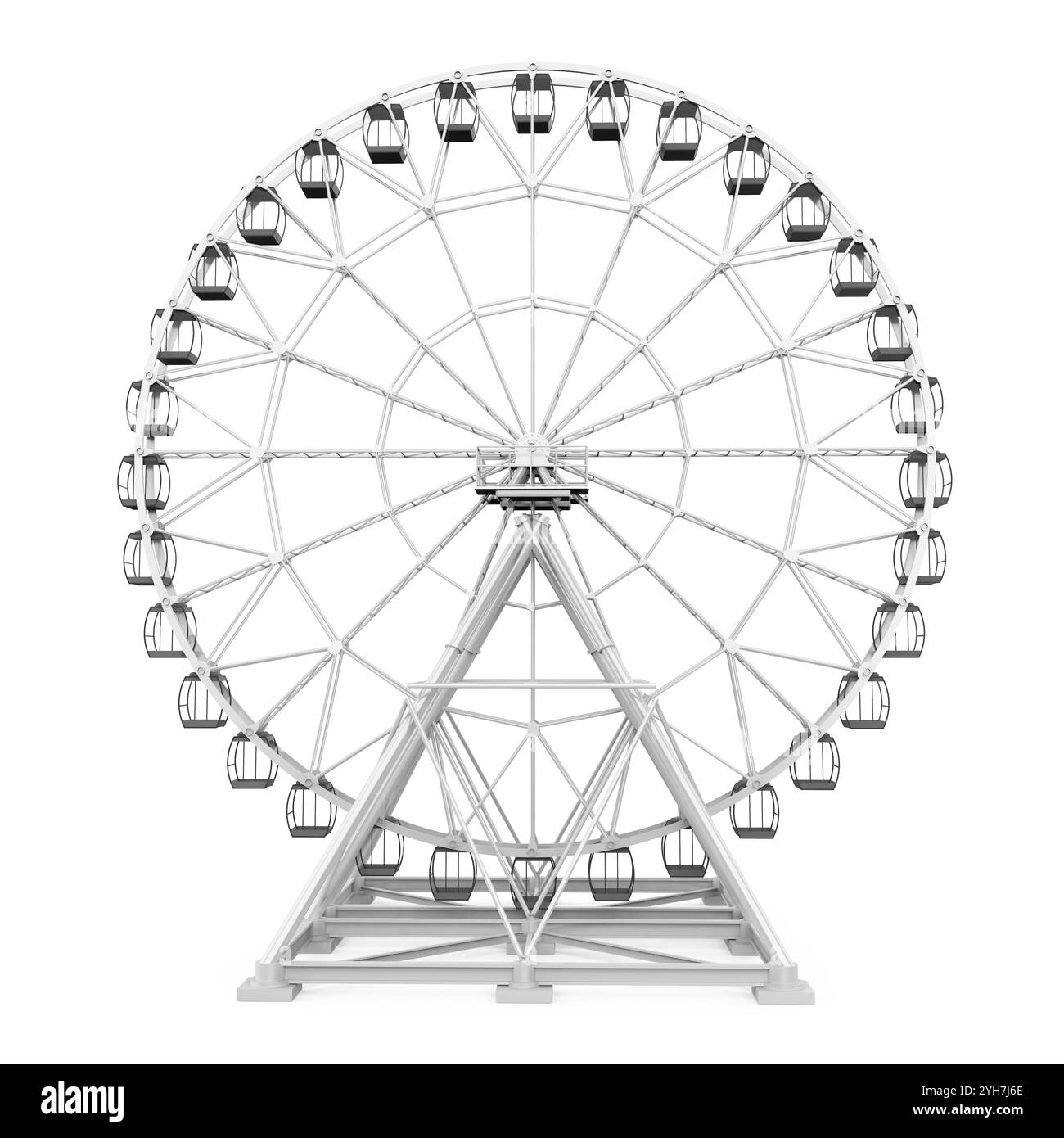 Ruota panoramica Ferris isolato Foto Stock