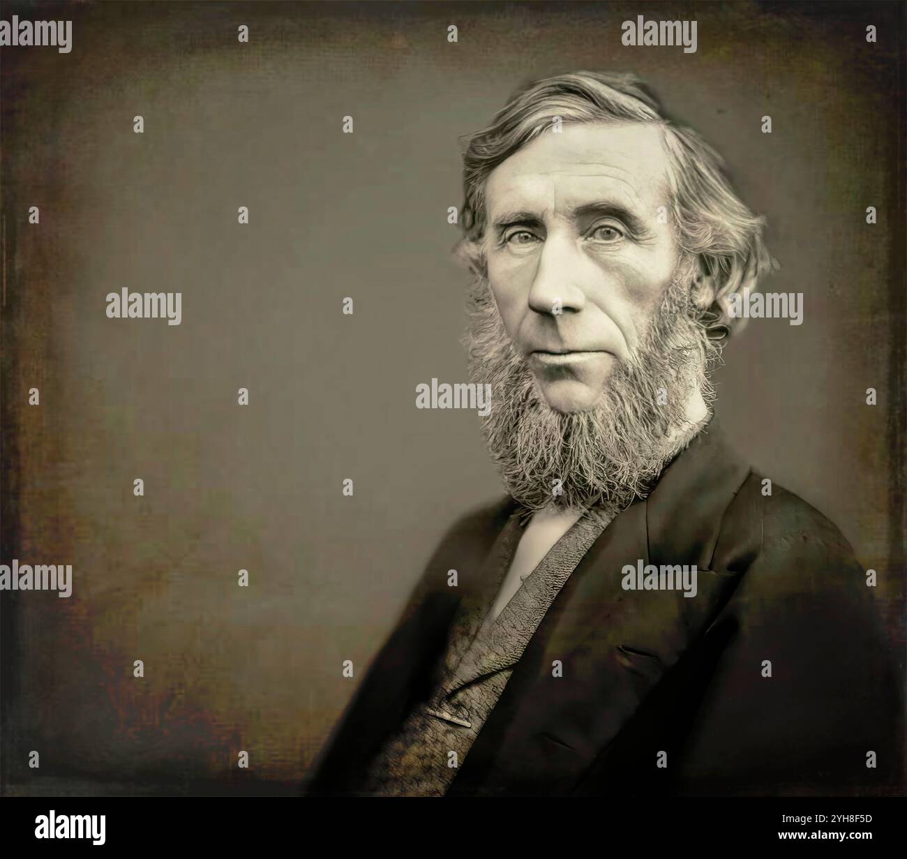 John Tyndall, 1820–1893, fisico e chimico irlandese, scopritore oft He Greenhouse Effect, editato digitalmente Foto Stock