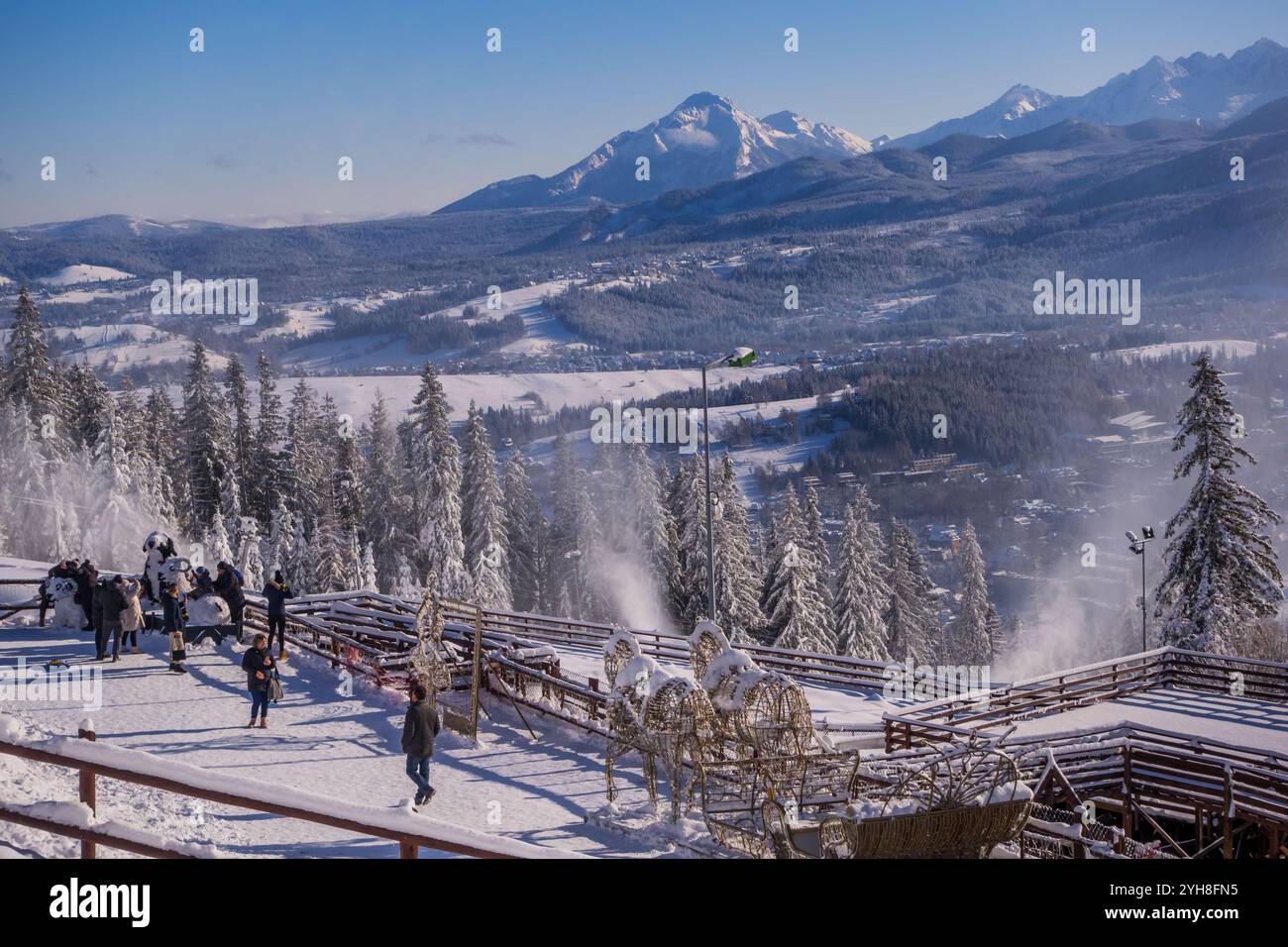 Stazione di montagna di Gubalowka a Zakopane, Polonia Foto Stock