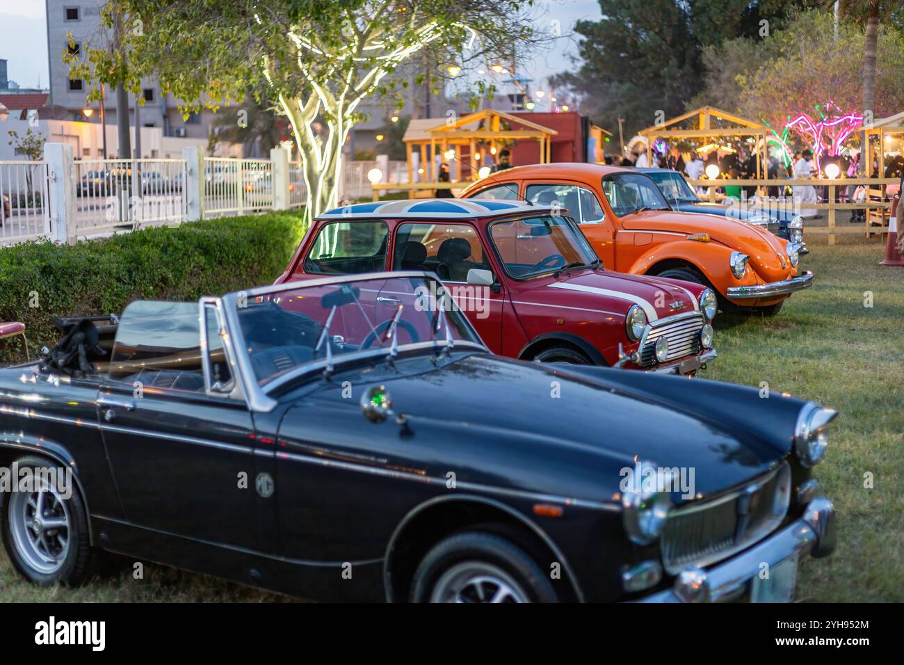 Mercedes-Benz 280 se Coupé d'epoca 1969. Auto retrò esposta alla Dammam Exhibition in Arabia Saudita il 15 marzo 2024. Foto Stock