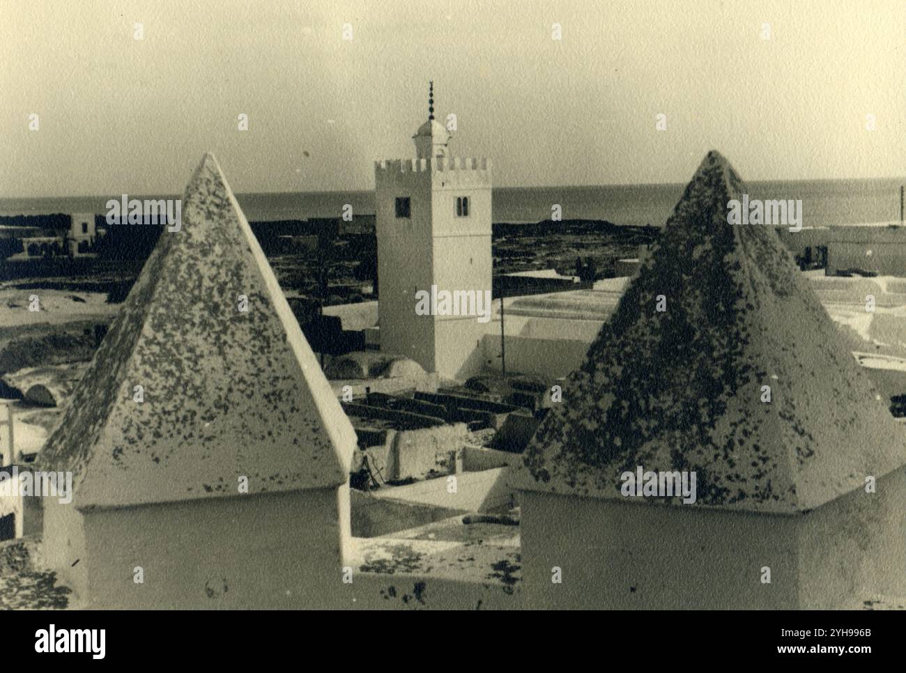 Seconda guerra mondiale - seconda guerra mondiale, città di Derna, Libia, Africa, 1942 Foto Stock
