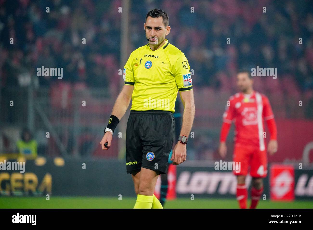 Andrea Colombo (arbitro) durante la partita di serie A A Monza contro SS Lazio, 10 novembre 2024 Foto Stock