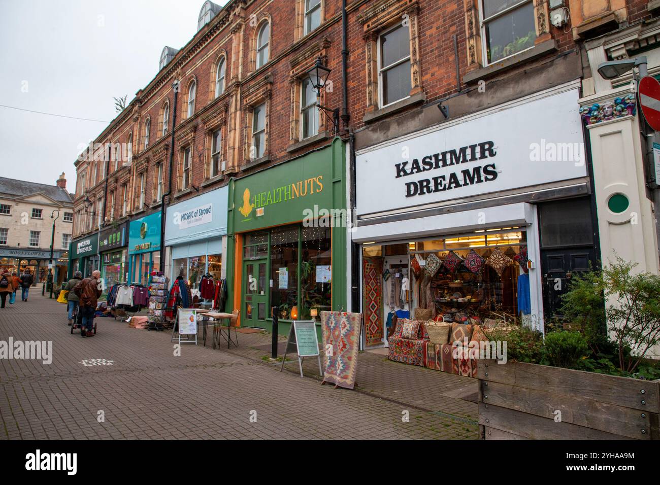 Negozi a Stroud, Gloucestershire Foto Stock