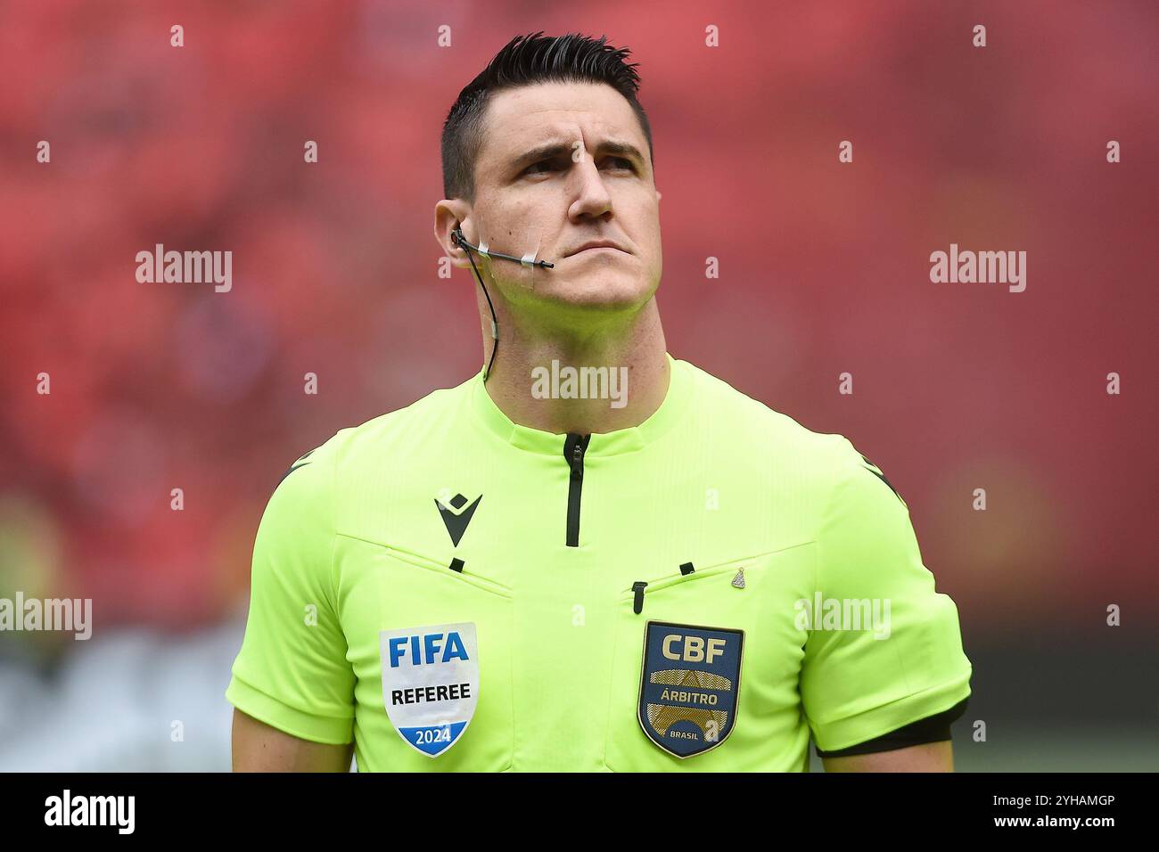 Rio de Janeiro, Brasile, 24 ottobre 2024. L'arbitro di calcio Rafael Klein, durante una partita di calcio tra Flamengo e Atlético-MG, per la Copa do Bras Foto Stock