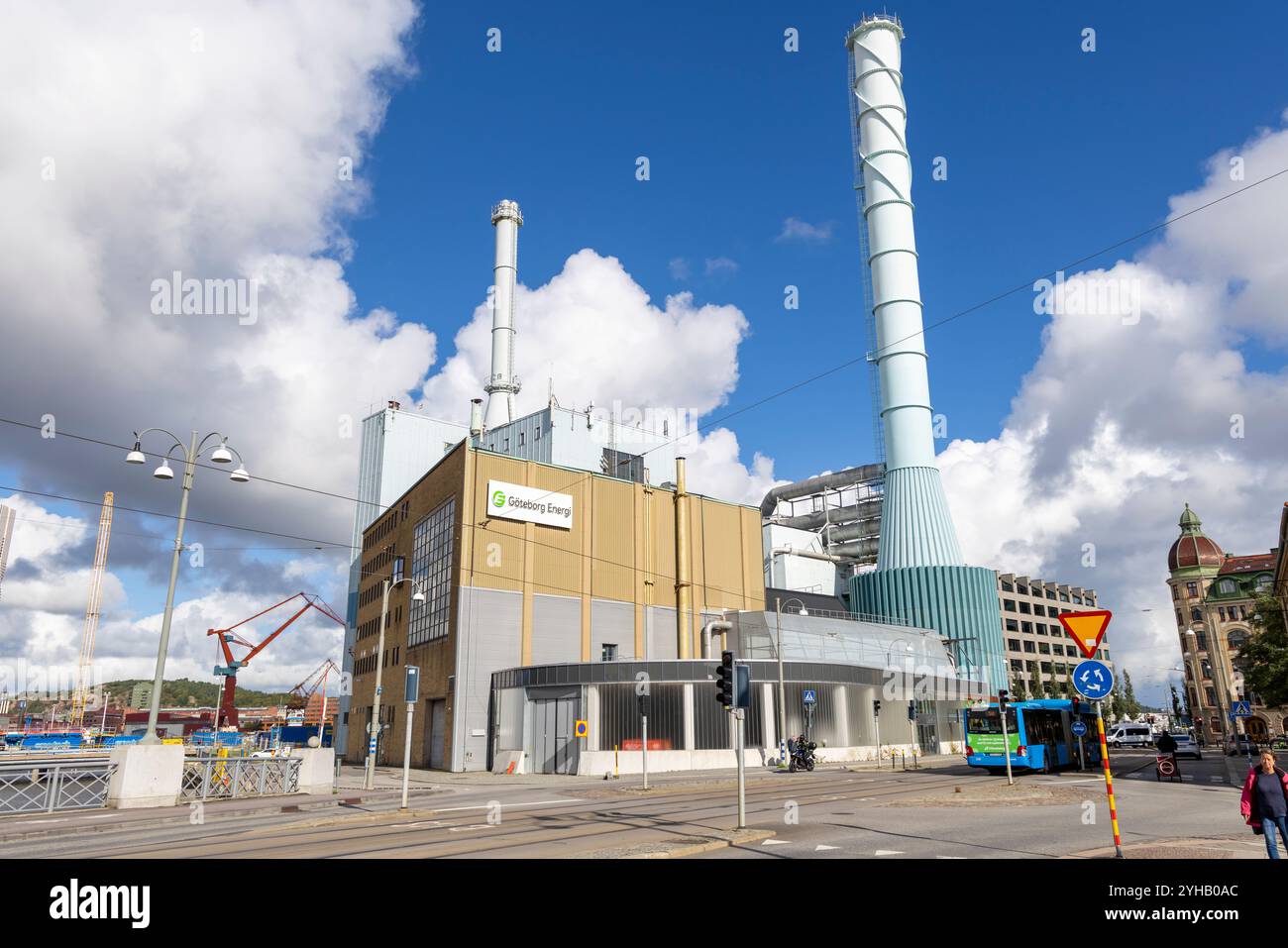 Goteborg Energi è di proprietà del popolo di Goteborg e produce e distribuisce energia elettrica in tutta la città, Svezia, Europa Foto Stock