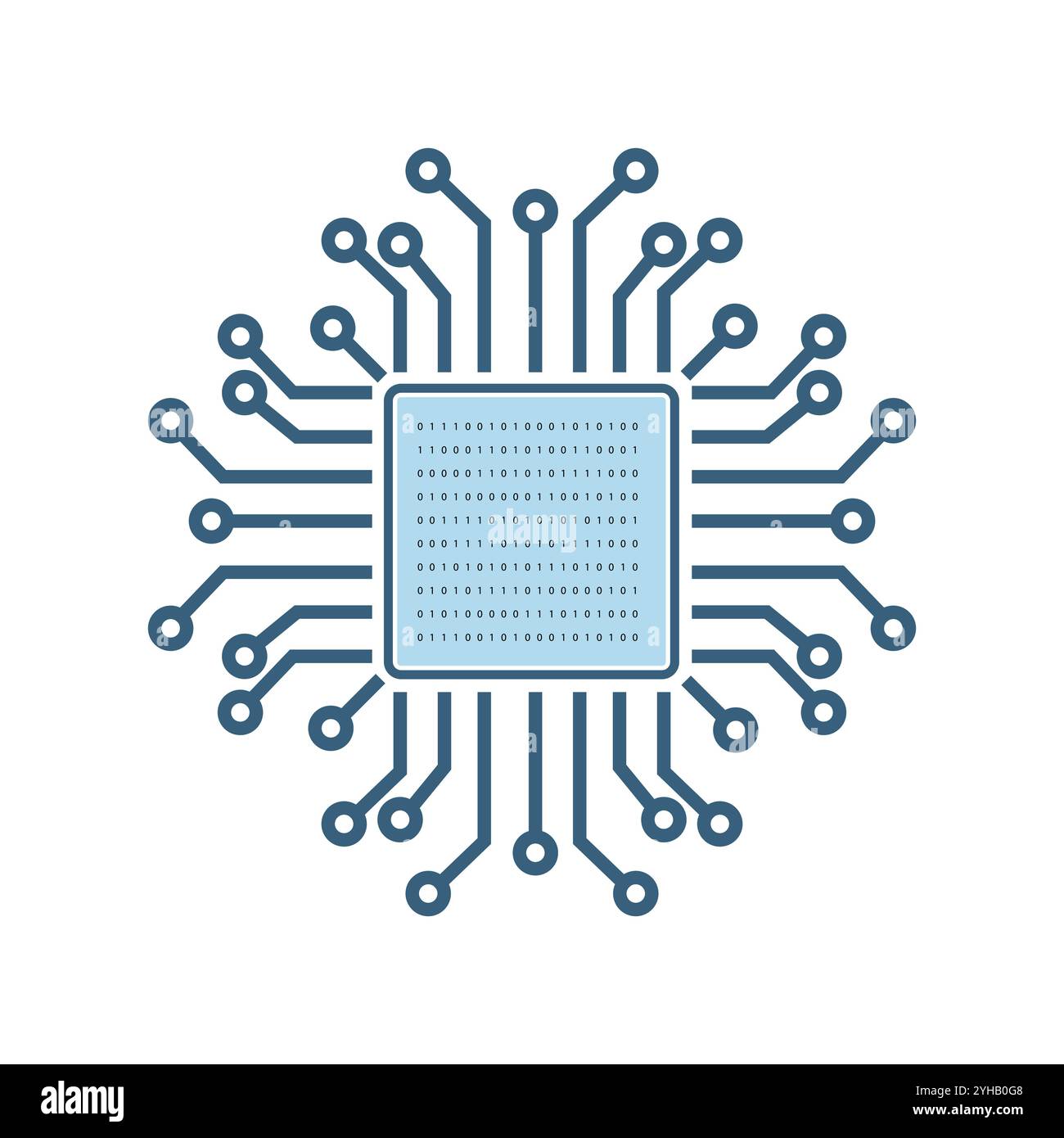 L'intelligenza artificiale raggruppa le icone delle linee vettoriali correlate. Contiene icone come elaborazione IA, algoritmo, stile di autoapprendimento. Disegno tratto modificabile Illustrazione Vettoriale