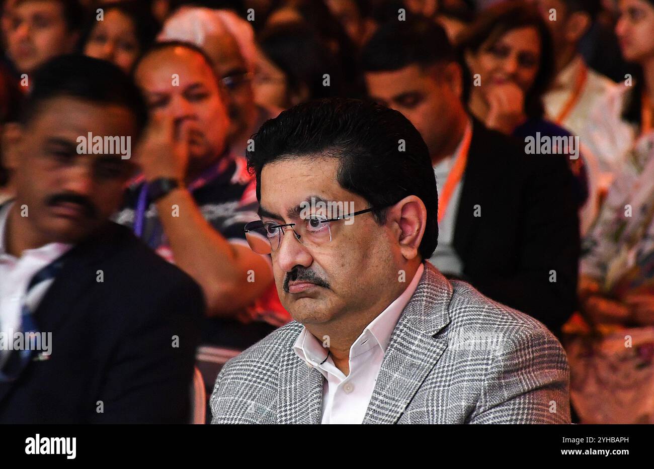 Mumbai, India. 10 novembre 2024. Presidente del gruppo Aditya Birla, Kumar Mangalam Birla è stato visto durante l'evento per celebrare il 25° anniversario del programma di borse di studio Aditya Birla. (Foto di Ashish Vaishnav/SOPA Images/Sipa USA) credito: SIPA USA/Alamy Live News Foto Stock