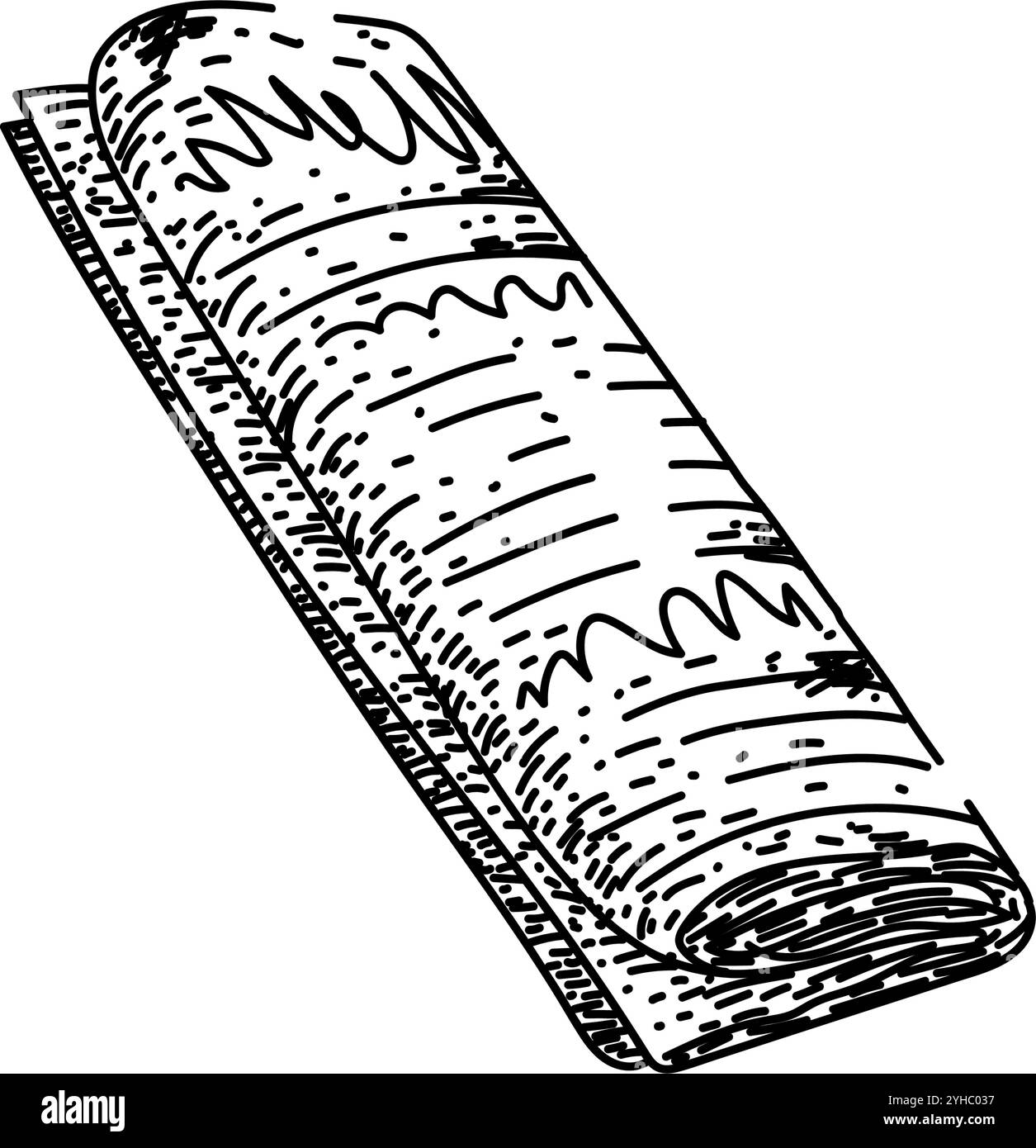 disegna a mano un vecchio giornale d'epoca Illustrazione Vettoriale