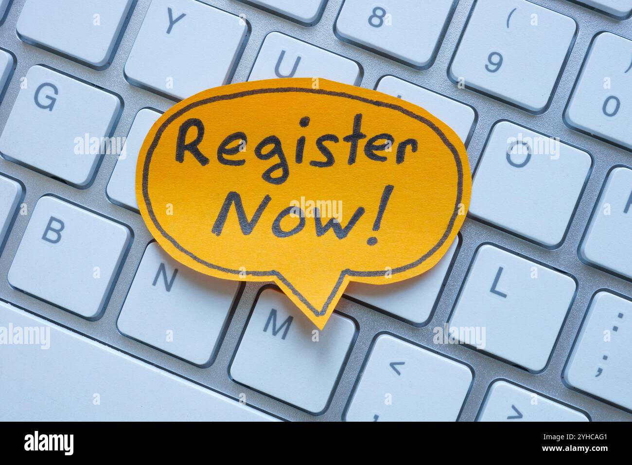 Tastiera e registra il testo. Foto Stock