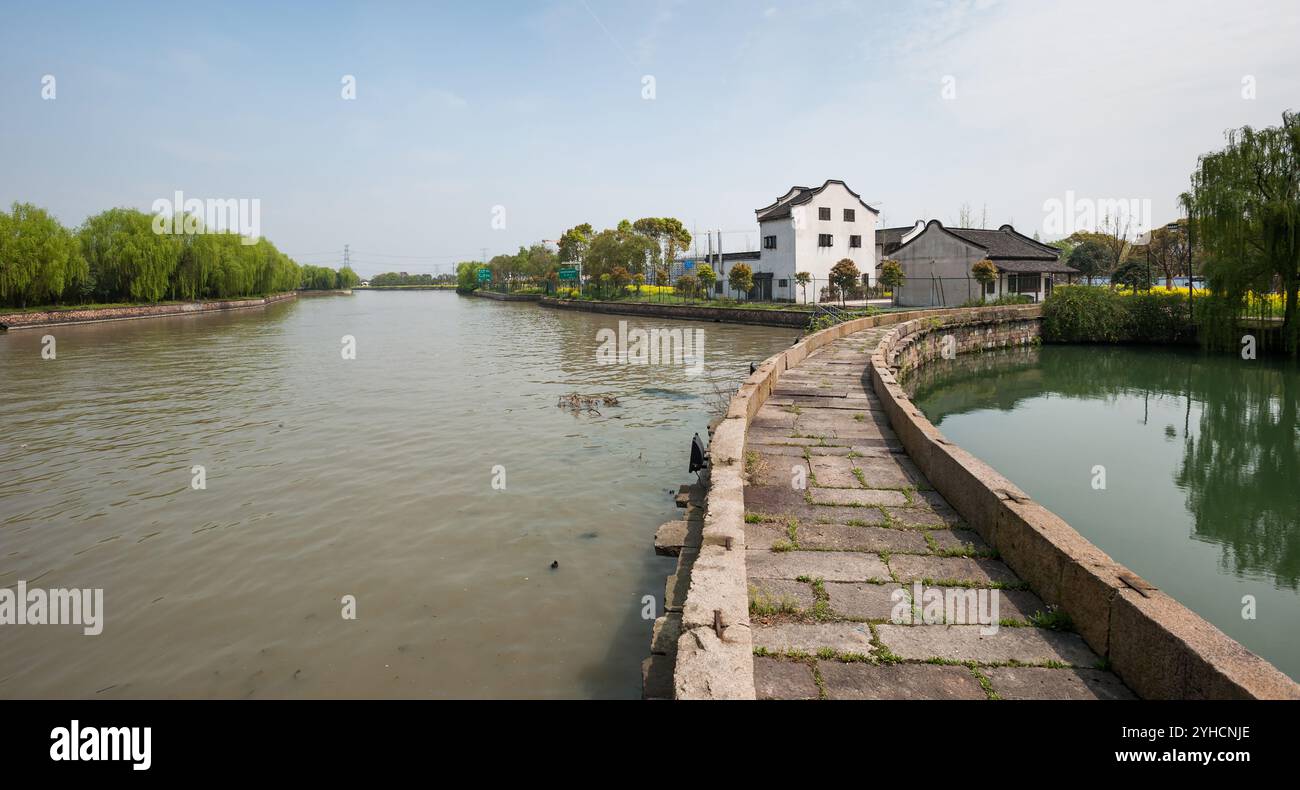 Wuzhen, nella provincia di Zhejiang, Cina e Asia Foto Stock