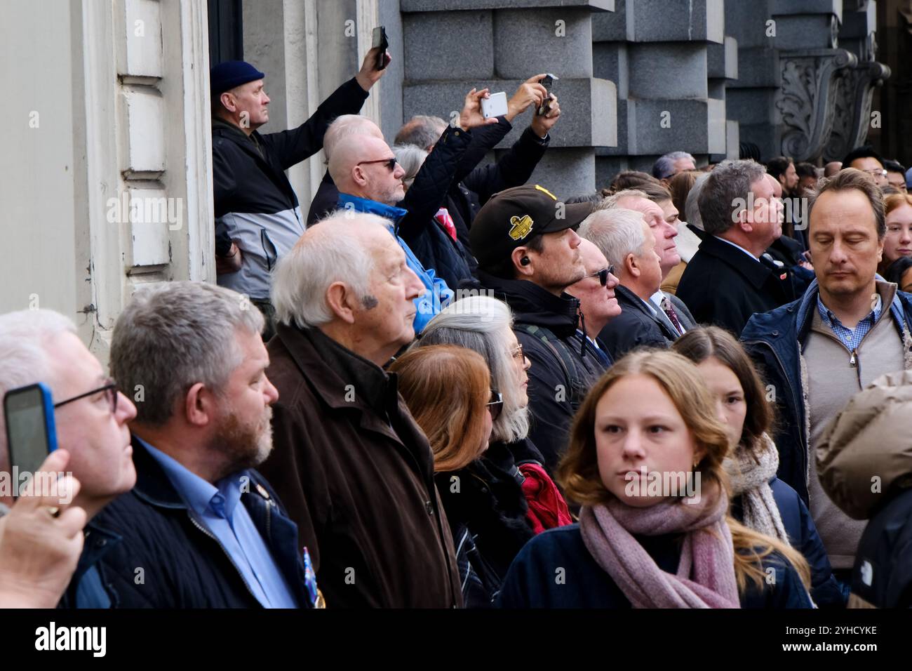 Cenotaph, Londra, Regno Unito. 11 novembre 2024. Il servizio annuale di commemorazione al Cenotafio alle ore 11.00, dell'11 novembre. Crediti: Matthew Chattle/Alamy Live News Foto Stock
