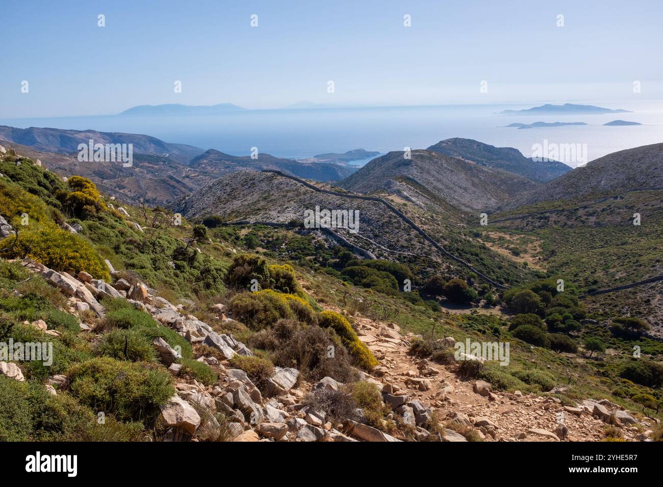 Monte ZAS, Naxos, Grecia Foto Stock