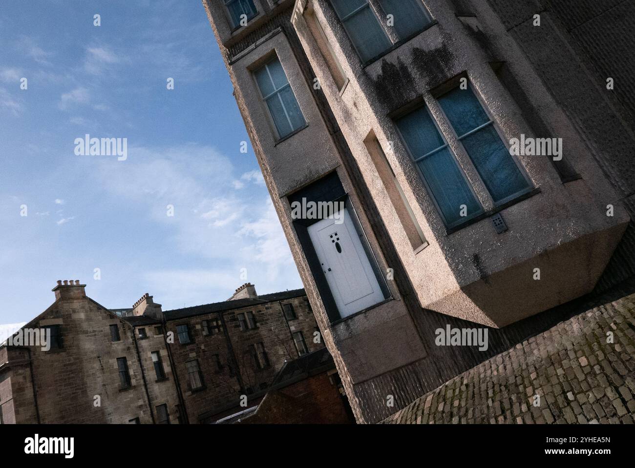 Glasgow City in Scozia, grande città industriale famosa per Macintosh, l'architetto, il fiume Clyde e il grande arco vittoriano Foto Stock