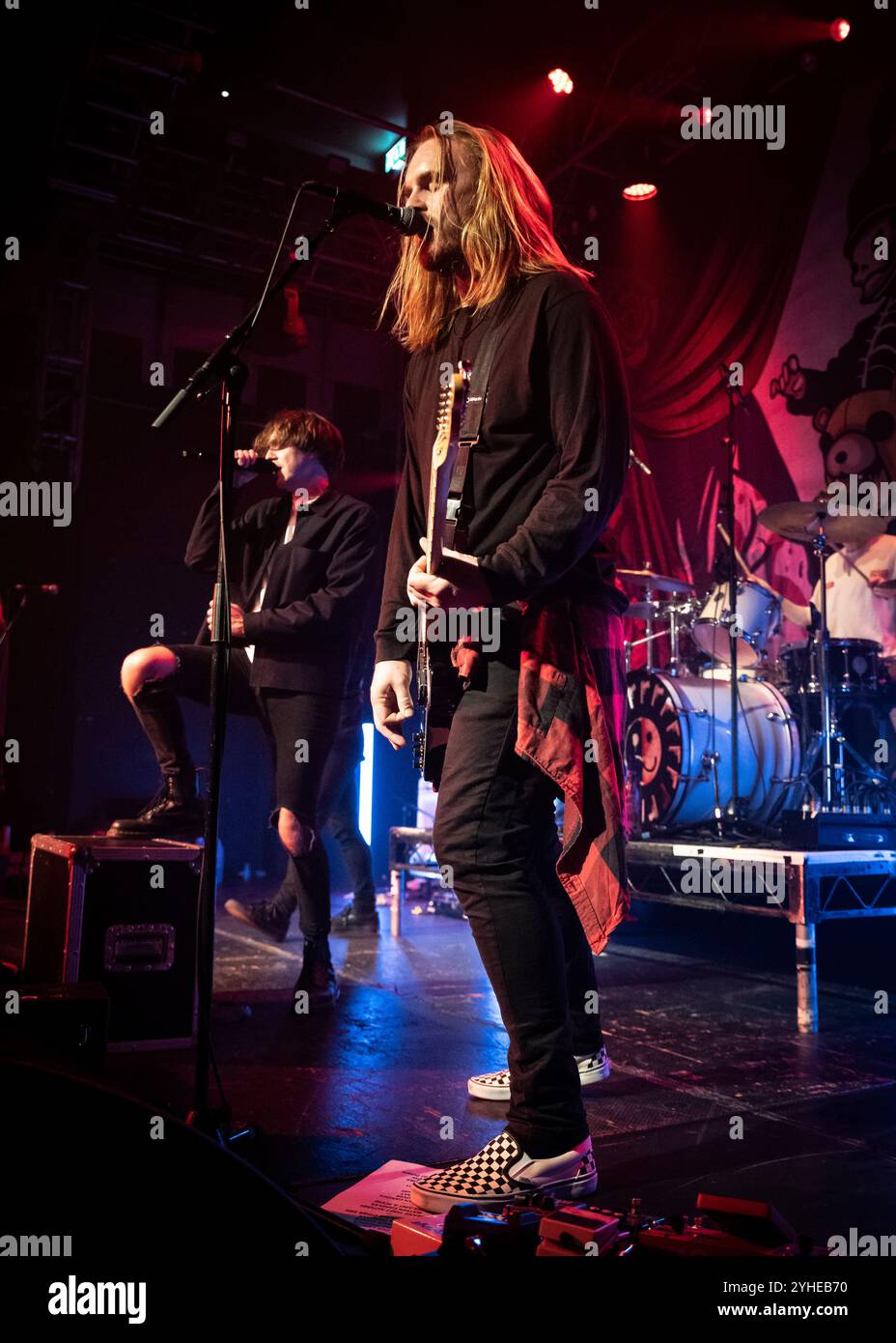 Fell Out Boy (tribute band di Fall Out Boy) si esibisce alla O2 Academy Islington, Londra © Clarissa Debenham (Film Free Photography) / Alamy Foto Stock