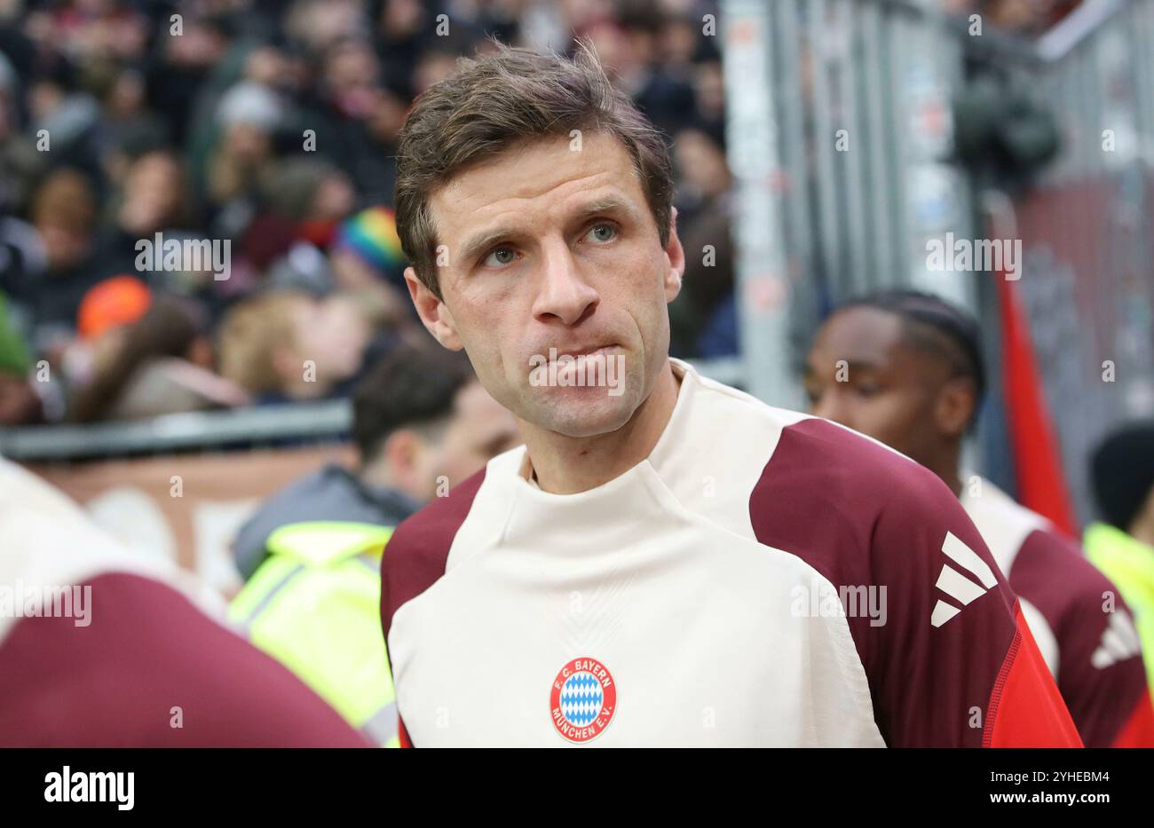 Amburgo, Germania. 9 novembre 2024. firo : 09.11.2024, calcio, calcio, 1. Campionato, 1. Bundesliga, stagione 2024/2025, FC St. Pauli Hamburg - FC Bayern Monaco 0:1 Thomas Muller del FC Bayern Monaco Ritratto, immagine intestazione, credito: dpa/Alamy Live News Foto Stock
