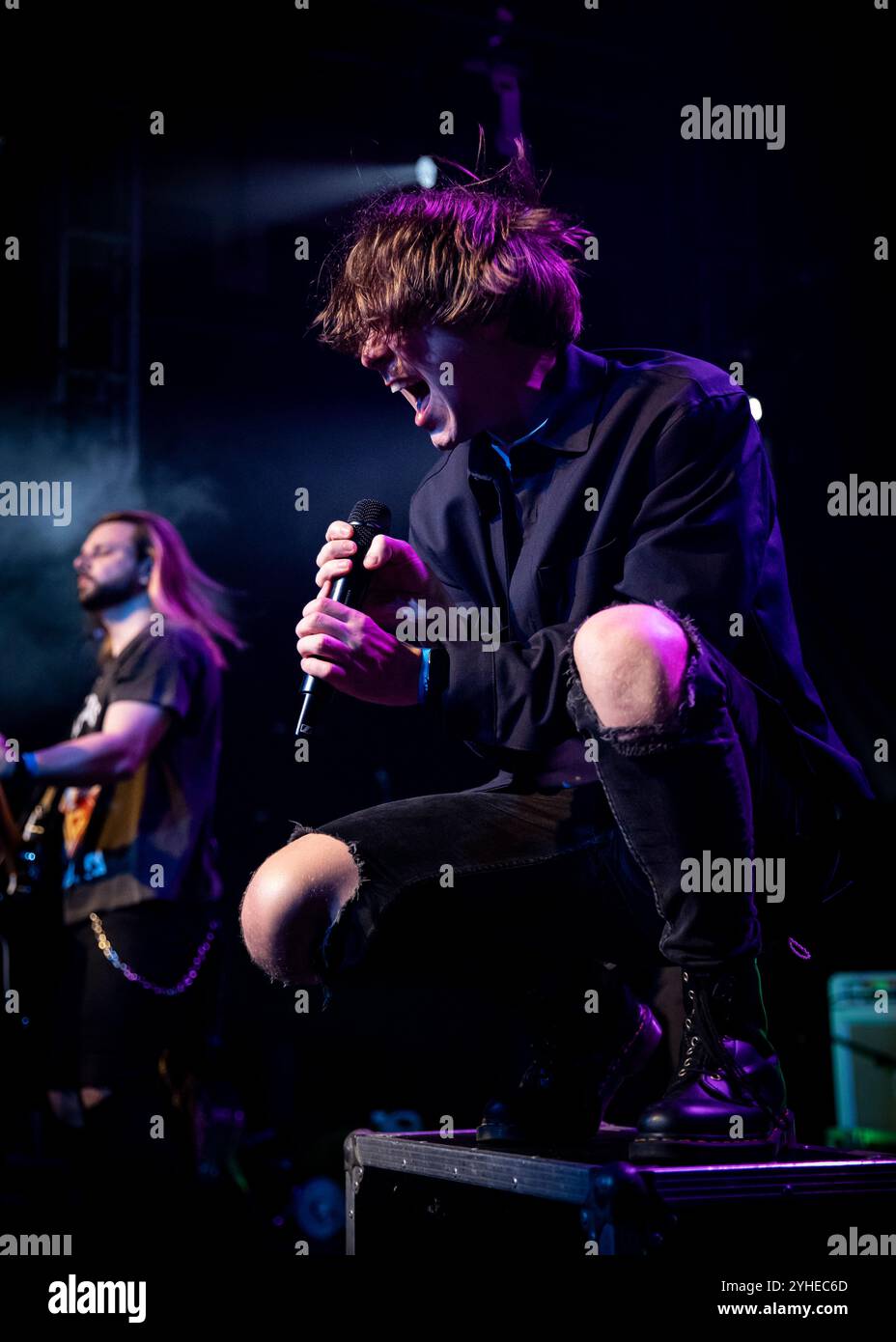 Fell Out Boy (tribute band di Fall Out Boy) si esibisce alla O2 Academy Islington, Londra © Clarissa Debenham (Film Free Photography) / Alamy Foto Stock