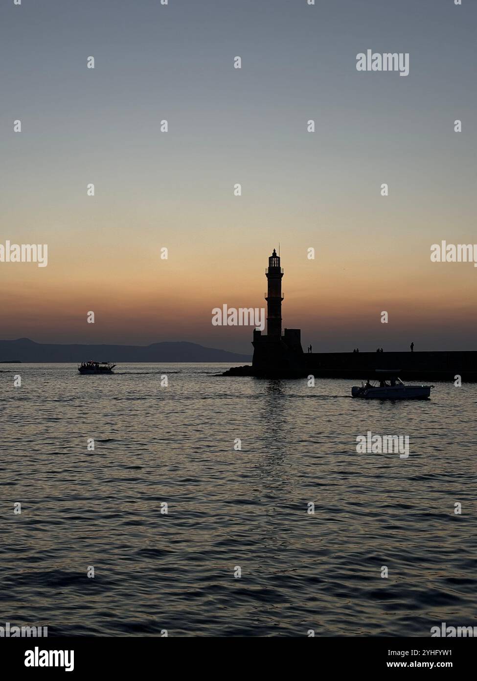 Faro tramonto - Immagine stock catturata con smartphone