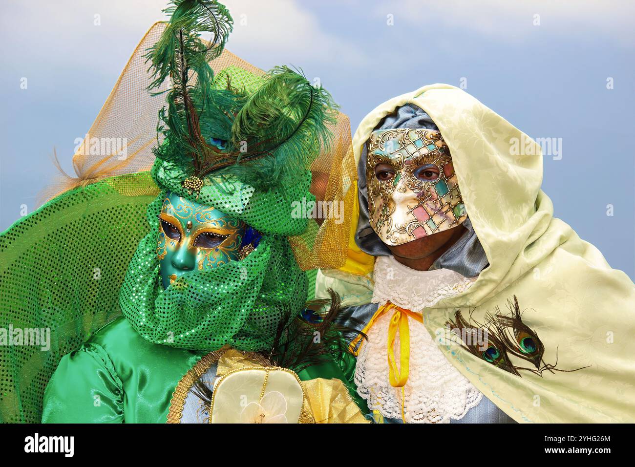 Carnevale Veneziano Coppia Maschere Di Carnevale Mascherina
