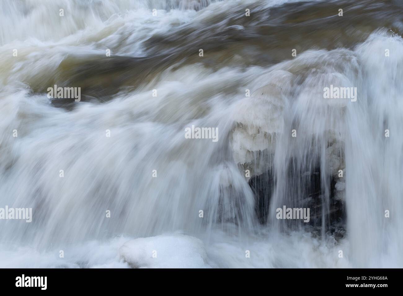 Scene della bellezza del paesaggio invernale in Ontario, Canada Foto Stock