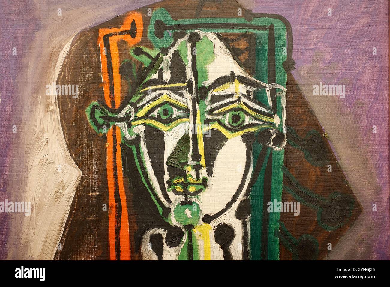 New York, Stati Uniti. 11 novembre 2024. Pablo Picasso, Buste de femme, 1949 è in mostra come parte della Modern Evening Auction quando Sotheby's ospita un'anteprima mediatica per il New York Marquee Sales lunedì 11 novembre 2024 a New York City. Foto di John Angelillo/UPI credito: UPI/Alamy Live News Foto Stock