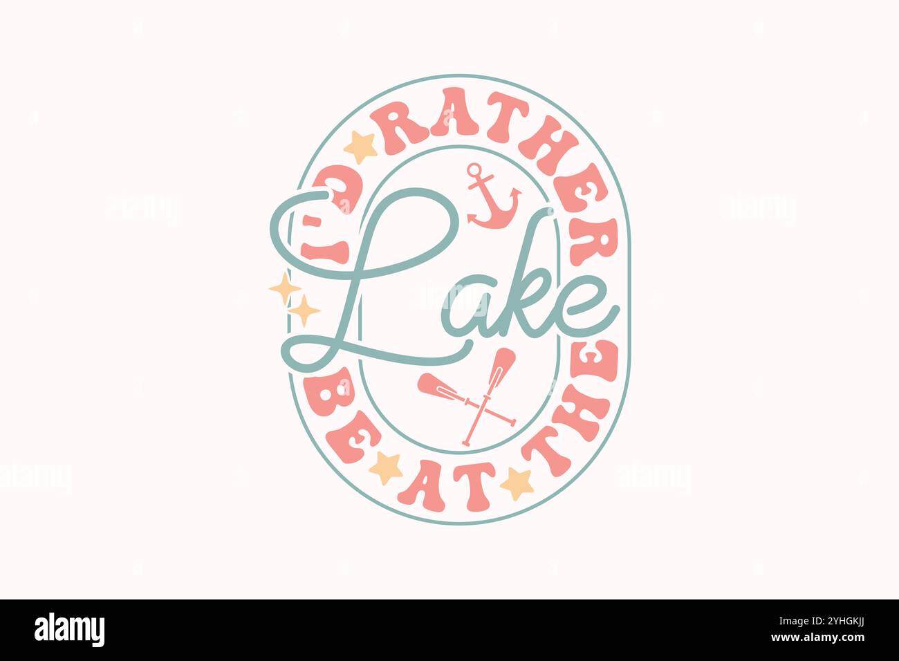 T-shirt Lake SVG Illustrazione Vettoriale