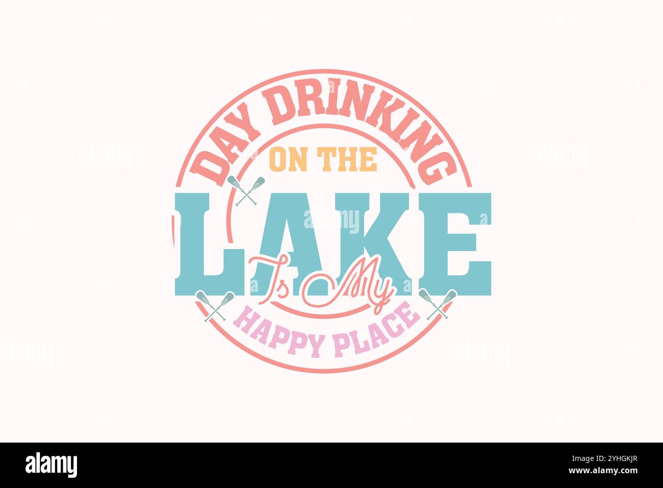 T-shirt Lake SVG Illustrazione Vettoriale