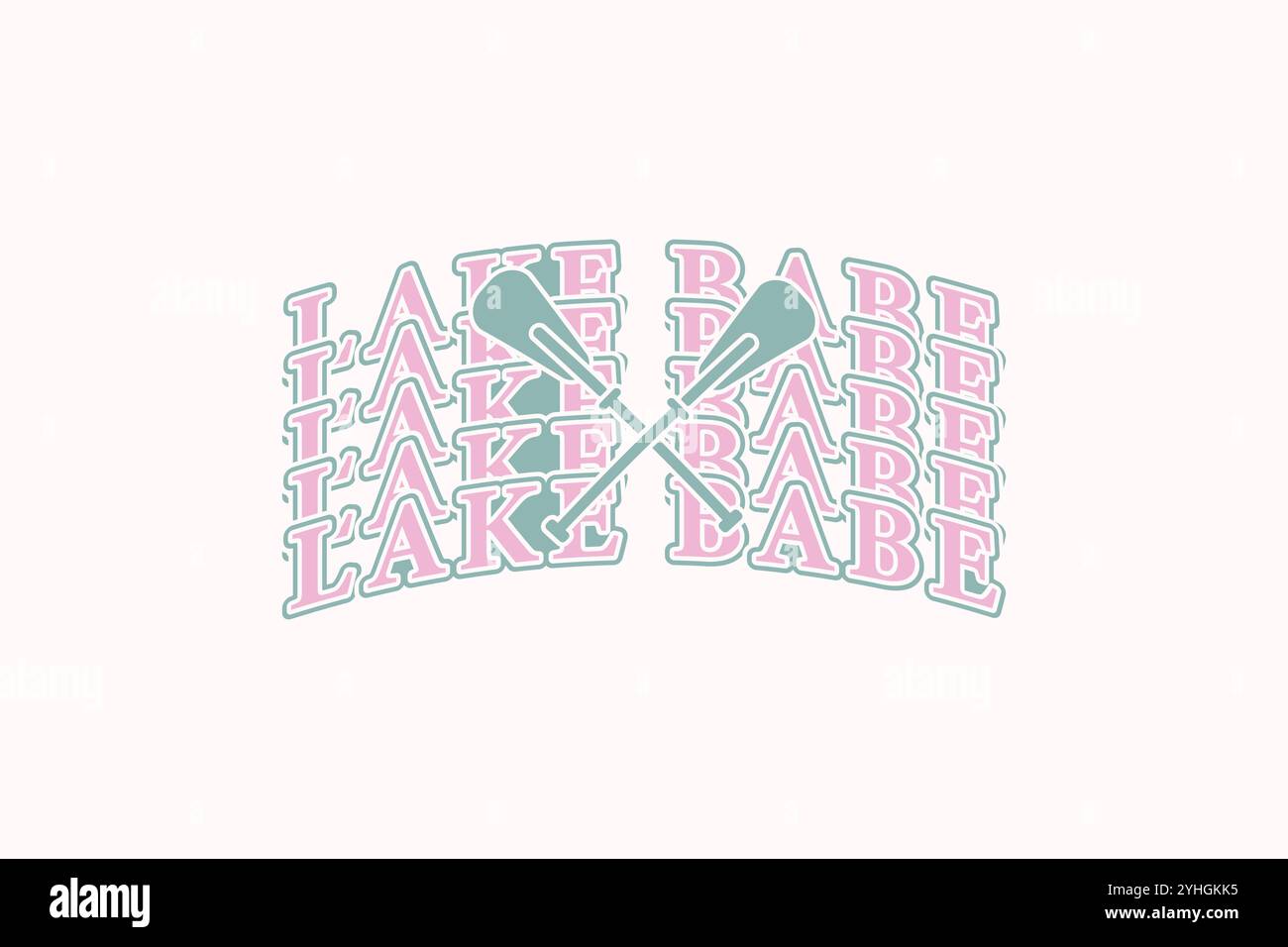 T-shirt Lake SVG Illustrazione Vettoriale