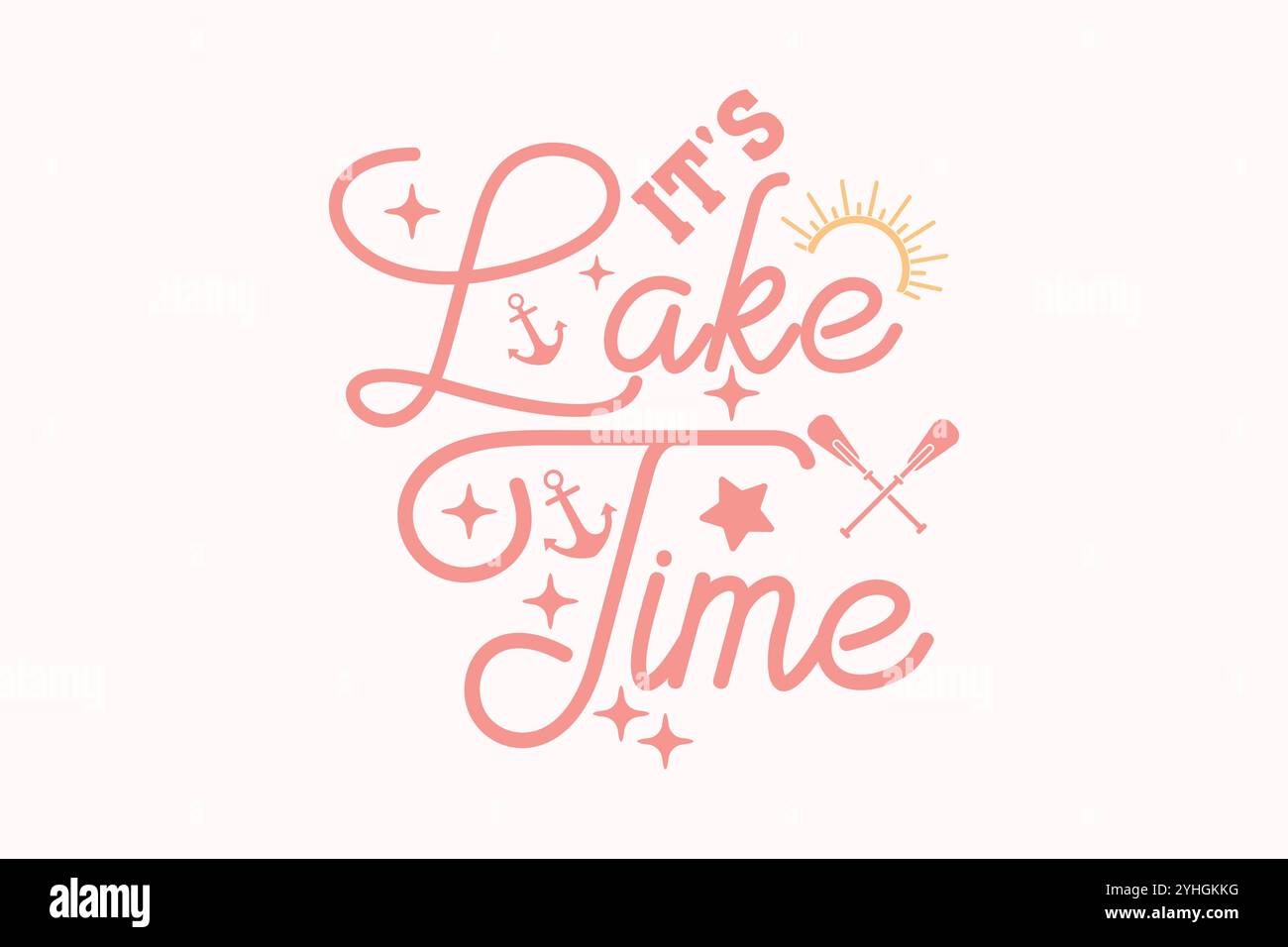 T-shirt Lake SVG Illustrazione Vettoriale