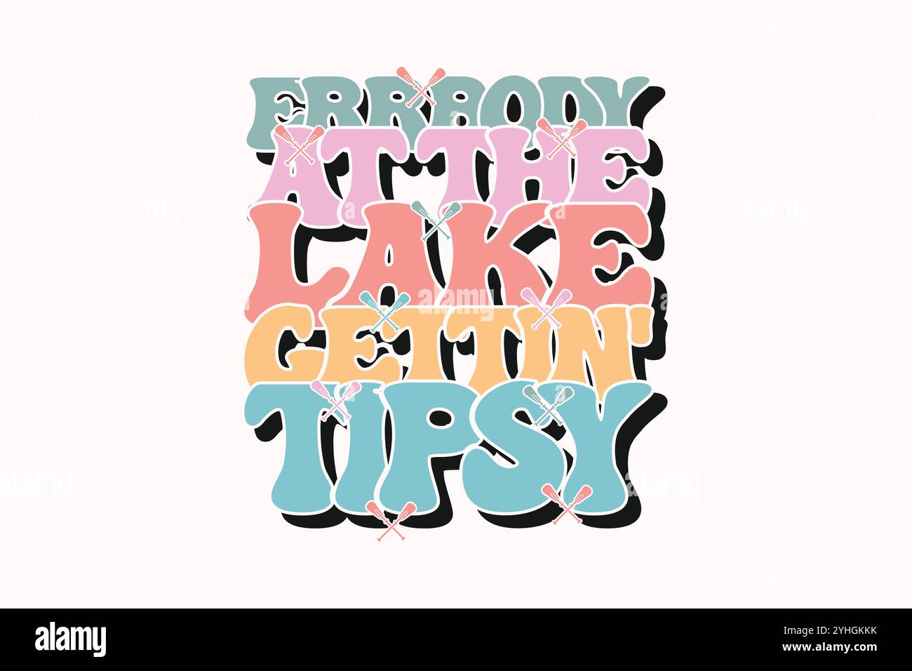 T-shirt Lake SVG Illustrazione Vettoriale