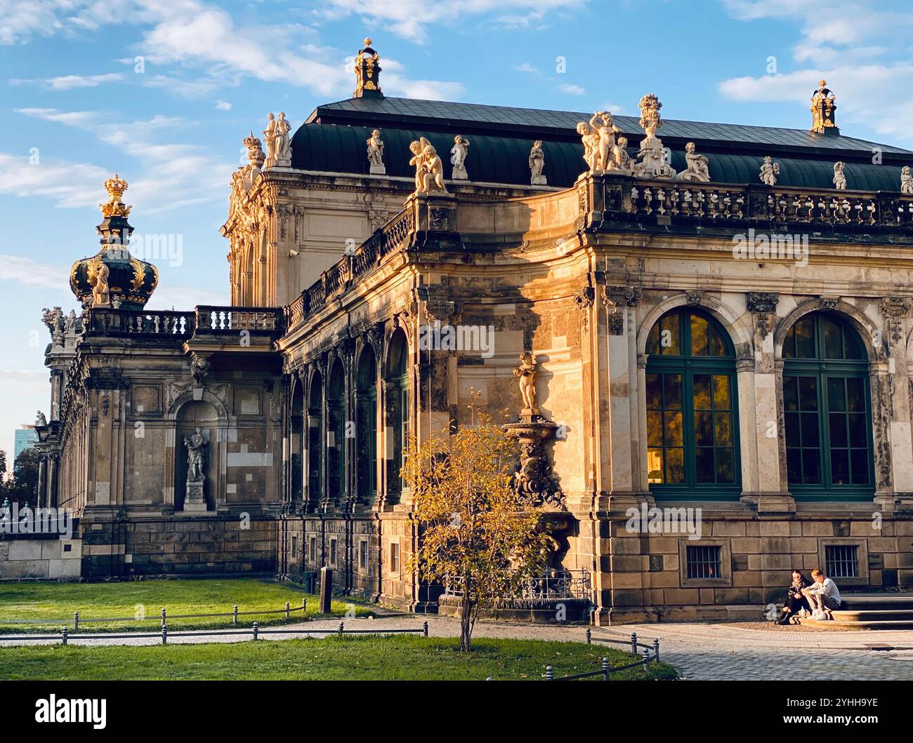 Dresda, Sassonia, Germania - Immagine stock catturata con smartphone