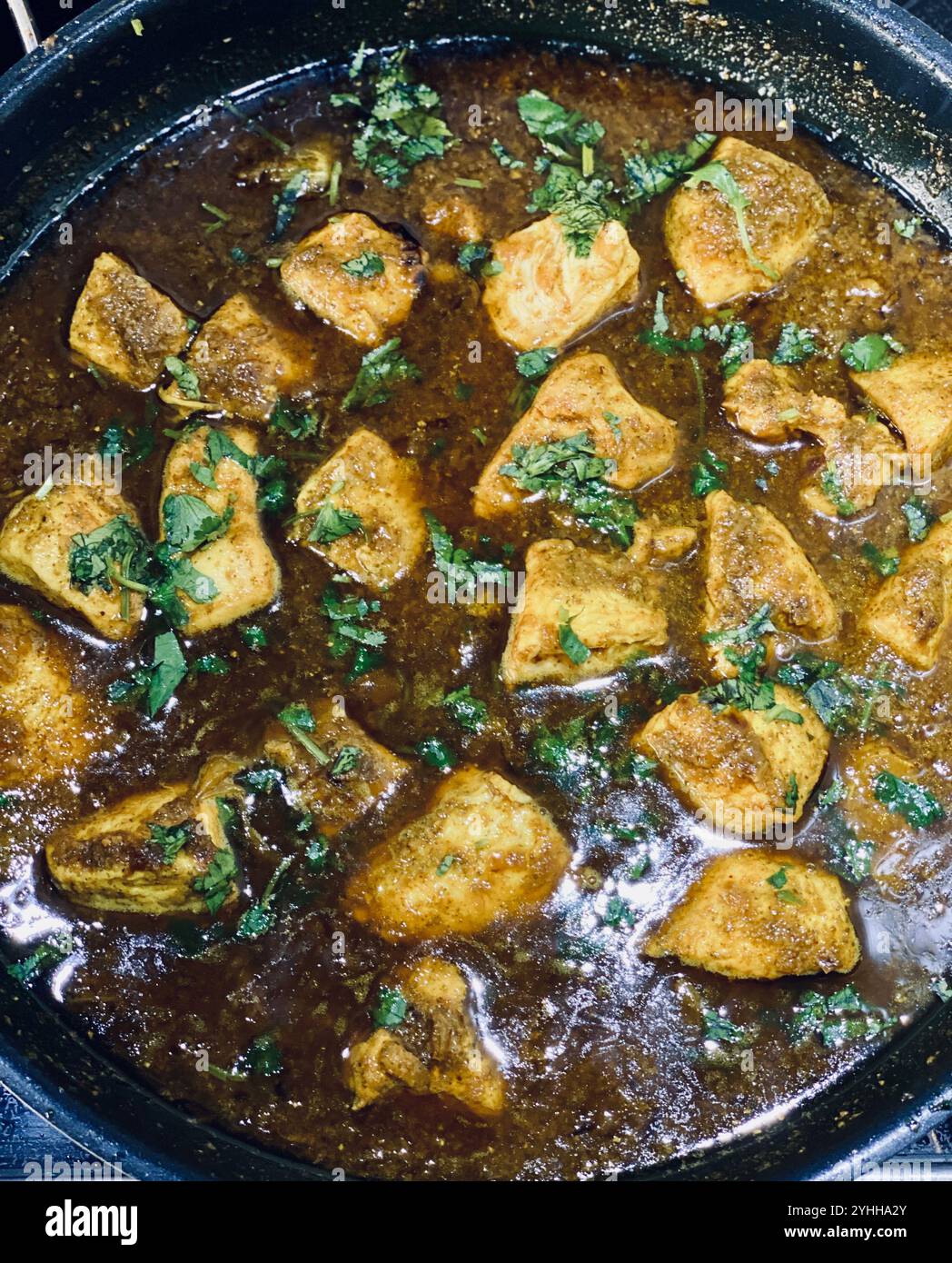 Fotografia gastronomica, Chicken Masala Foto Stock