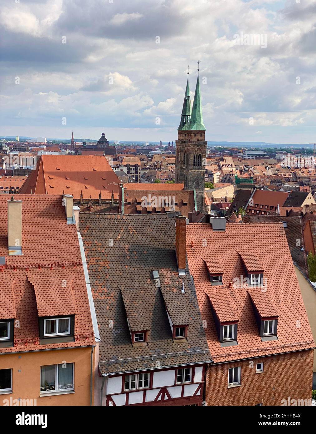 Norimberga o Nürnberg città storica in Germania - Immagine stock catturata con smartphone