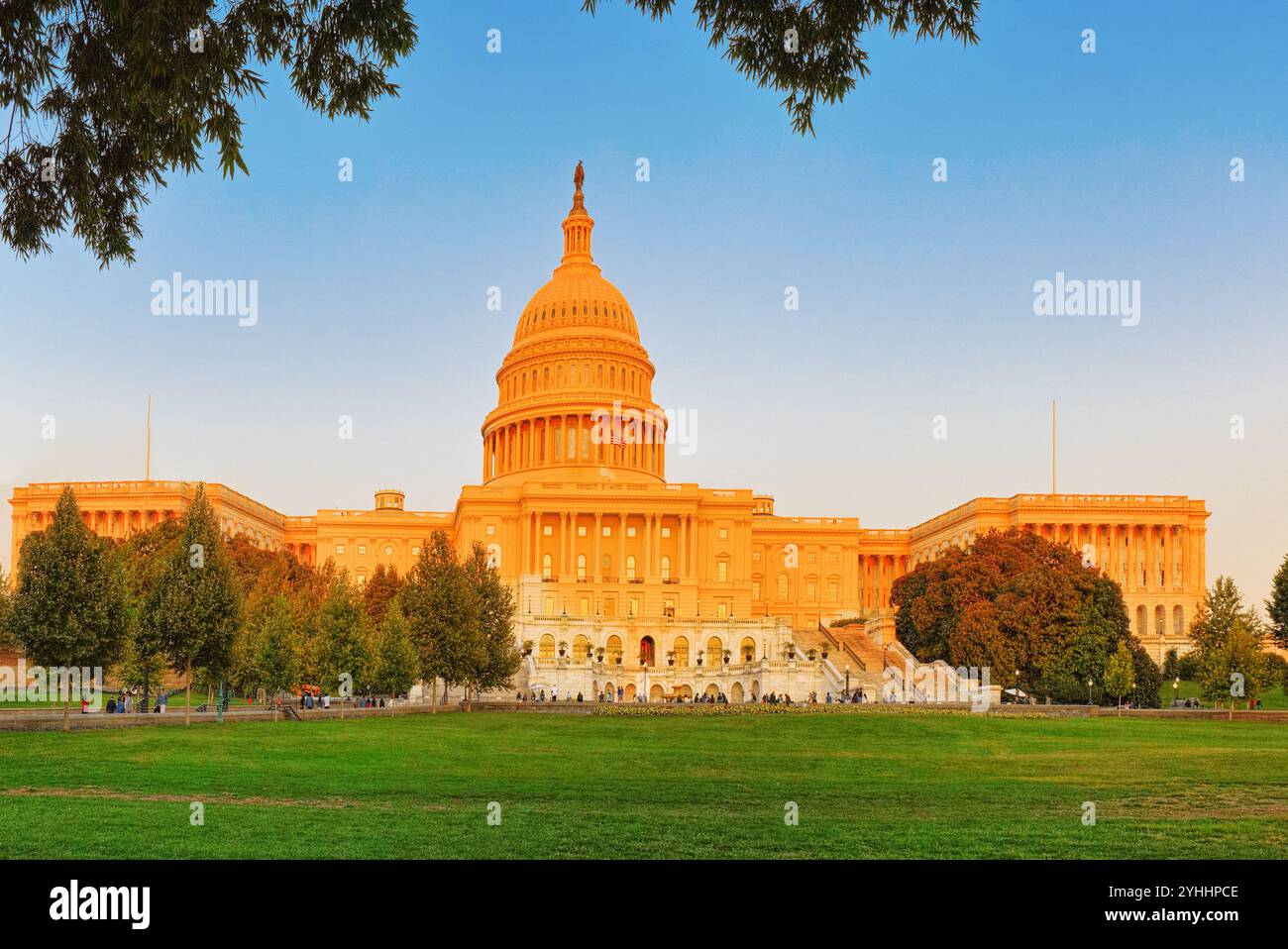 United States Capitol, Capitol Building,Casa del Congresso degli Stati Uniti, il ramo legislativo del governo federale degli Stati Uniti. Foto Stock